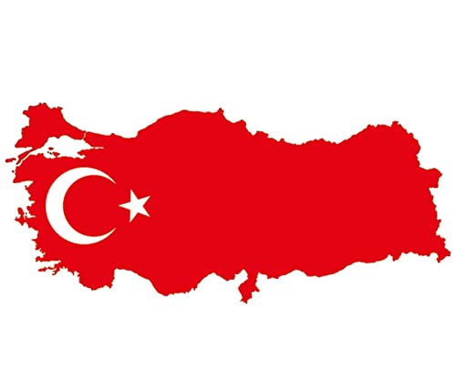 Aufkleber Türkei 7 Größen zur Wahl, A009, Autoaufkleber, Wandtattoo (ca. 20 * 9 cm) von Deco-idea