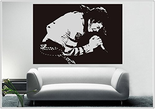 Deco-idea Wandtattoo wandaufkleber wandsticker Photo Porträt Michael Jackson tanzen wph035(070 schwarz, set1:ca. 30 x 45 cm) von Deco-idea