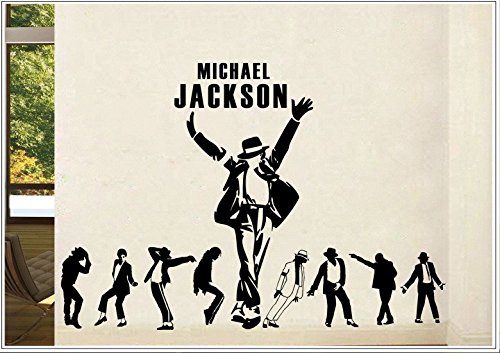 Deco-idea Wandtattoo wandaufkleber wandsticker Photo Porträt Michael Jackson tanzen wph040(Printed Sticker,ca.15 x 6cm) von Deco-idea