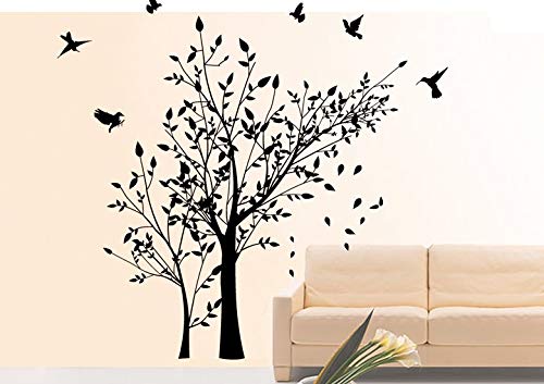 Wandtattoo Vögel Baum Zweige Ranke Wallbild WBM15 von Deco-idea