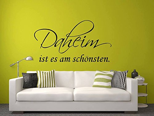 *** Neu*** Romantische Zitate Daheim ist es am Schönsten Abziehbild Jungen Zimmer Kinder Zimmer Kunst Abziehbild Mädchen Zimmer Wandaufkleber Abziehbilder Dekor von Deco-online