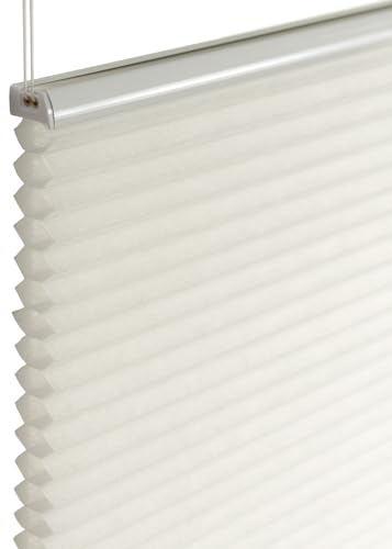 Deco4Me Wabenplissee ohne Bohren (110 x 140 cm, Weiß) - lichtdurchlässig/Blickdicht - Sichtschutz Rollo für Fenster innen - Plissee, Wabenfalte, Doppelplissee von Deco4Me