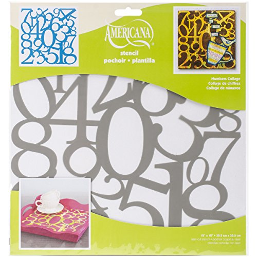 DecoArt ASMM1212-37 Americana Deko-Schablone, 30,5 x 30,5 cm, Zahlen DecoArt ASMM1212-37 Americana Deko-Schablone, 30,5 x 30,5 cm, Zahlen von DecoArt