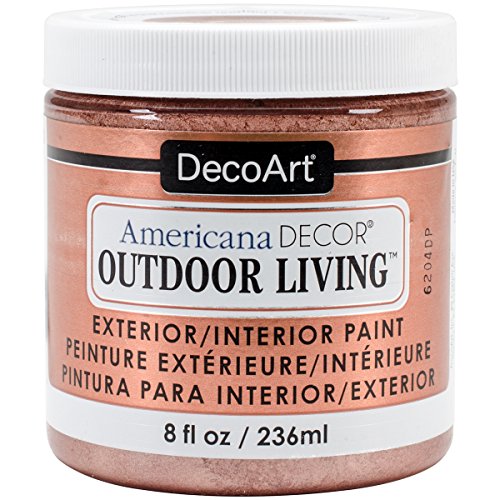 DecoArt Americana Décor Metallic-Farbe für den Außenbereich, Acryl, mehrfarbig, 7 x 7 x 8 cm von DecoArt