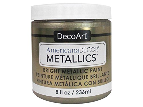 DecoArt Americana Decor Metallic Jar of Paint, acryl, champagnerfarben/goldfarben, 236 ml (1er Pack), 236 von DecoArt