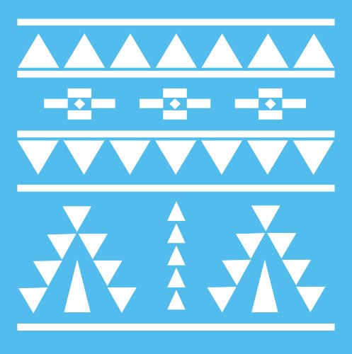 DecoArt Americana Mixed Media Stencil, 12 by 12-Inch, Aztec by DecoArt von DecoArt