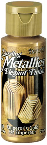 DecoArt USA Produkt - Dazzling Metallics Acrylic Paint 2 Ounces-Emperor Gold von DecoArt