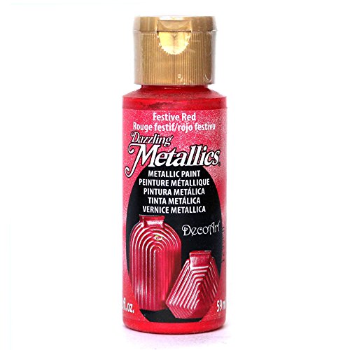 DecoArt USA Produkt - Dazzling Metallics Acrylic Paint 2 Ounces-Festive Red von DecoArt