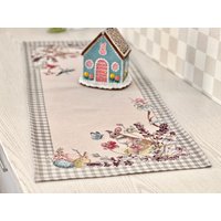 Tischläufer, Ostern-Serviette, Ostern Tischläufer Mit Eiern Häschen, Tischserviette, Wohntextil von DecoBelin