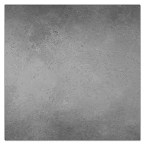 DecoCat Herdabdeckplatte Ceranfeld 50x50 cm Einteilig Beton-Wand-Optik Grau Schneideplatte Glas Kochfeldabdeckung Herdabdeckung Induktionsschutz von DecoCat