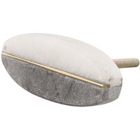 Weißer Und Grauer Marmor Oval Möbelknopf - Messing Akzent Möbelbeschläge Weißer Und Grauer Marmor Oval Möbelknopf - Messing Akzent Möbelbeschläge von DecoHausSunCo