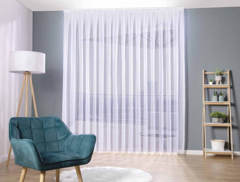 DecoHome24 Gardine Dreherstore „Struktur“ – Weiß mit Längsstreifen DecoHome24 Gardine Dreherstore „Struktur“ – Weiß mit Längsstreifen von DecoHome24