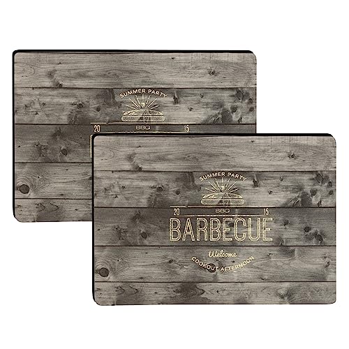 BBQ Tischsets mit Teflon-Fleckschutzausrüstung 2er-Set Cookout 30 x 43 cm Anti-Rutsch Rückseite BBQ Tischsets mit Teflon-Fleckschutzausrüstung 2er-Set Cookout 30 x 43 cm Anti-Rutsch Rückseite von DecoHomeTextil Heimtextilmanufaktur