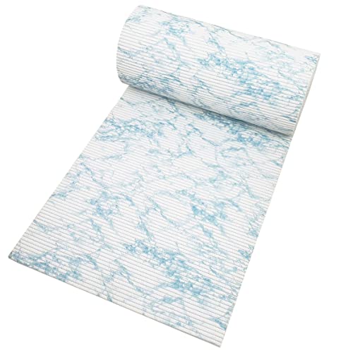 Badematte Bodenbelag Duschvorleger - Marmor Aqua Eckig 65 x 110 cm - Weichschaum Bodenmatte Badteppich Antirutsch Vorleger Matte Badematte Bodenbelag Duschvorleger - Marmor Aqua Eckig 65 x 110 cm - Weichschaum Bodenmatte Badteppich Antirutsch Vorleger Matte von DecoHomeTextil Heimtextilmanufaktur