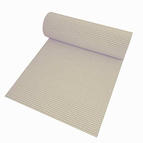 Badematte Bodenbelag Duschvorleger - Uni Beige Eckig 65 x 130 cm - Weichschaum Bodenmatte Badteppich Antirutsch Vorleger Matte von DecoHomeTextil Heimtextilmanufaktur