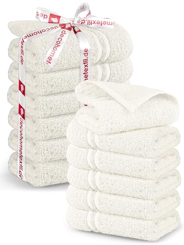 DecoHomeTextil Handtuch-Set 12 Gästetücher in Champagner Creme aus 100% Baumwolle, hochwertig, kuschelweich und saugstark DecoHomeTextil Handtuch-Set 12 Gästetücher in Champagner Creme aus 100% Baumwolle, hochwertig, kuschelweich und saugstark von DecoHomeTextil Heimtextilmanufaktur