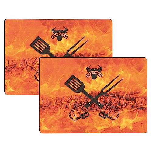 DecoHomeTextil Heimtextilmanufaktur BBQ Tischsets mit Teflon-Fleckschutzausrüstung 2er-Set Höllenfeuer Devil 30 x 43 cm Anti-Rutsch Rückseite DecoHomeTextil Heimtextilmanufaktur BBQ Tischsets mit Teflon-Fleckschutzausrüstung 2er-Set Höllenfeuer Devil 30 x 43 cm Anti-Rutsch Rückseite von DecoHomeTextil Heimtextilmanufaktur