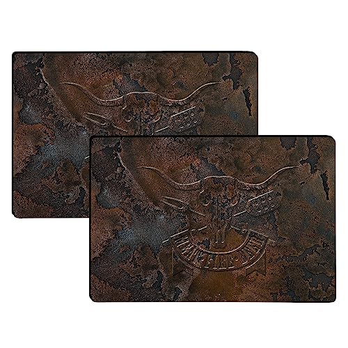 DecoHomeTextil Heimtextilmanufaktur BBQ Tischsets mit Teflon-Fleckschutzausrüstung 2er-Set Meat Fire Beer 30 x 43 cm Anti-Rutsch Rückseite von DecoHomeTextil Heimtextilmanufaktur