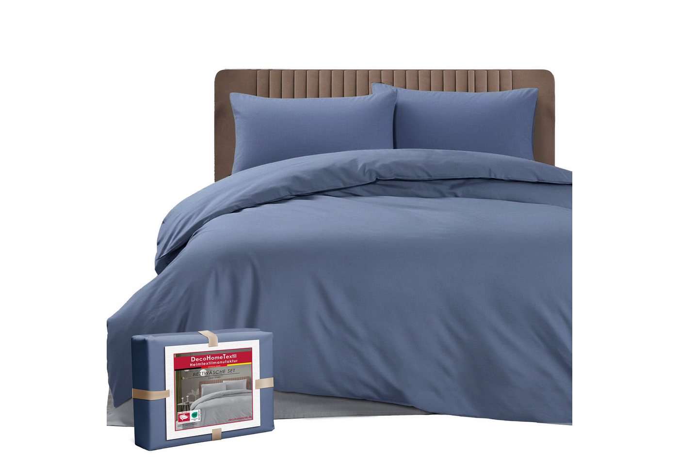 DecoHomeTextil Heimtextilmanufaktur Bettwäsche Set Bettgarnitur mit Reißverschluss Polycotton Uni DecoHomeTextil Heimtextilmanufaktur Bettwäsche Set Bettgarnitur mit Reißverschluss Polycotton Uni von DecoHomeTextil Heimtextilmanufaktur