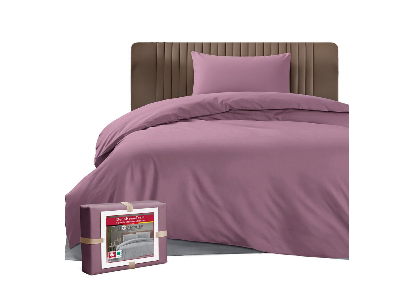 DecoHomeTextil Heimtextilmanufaktur Bettwäsche Set Bettgarnitur mit Reißverschluss Polycotton Uni DecoHomeTextil Heimtextilmanufaktur Bettwäsche Set Bettgarnitur mit Reißverschluss Polycotton Uni von DecoHomeTextil Heimtextilmanufaktur