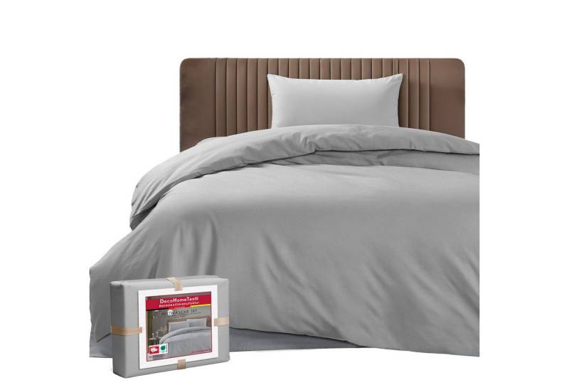 DecoHomeTextil Heimtextilmanufaktur Bettwäsche Set Bettgarnitur mit Reißverschluss Polycotton Uni von DecoHomeTextil Heimtextilmanufaktur