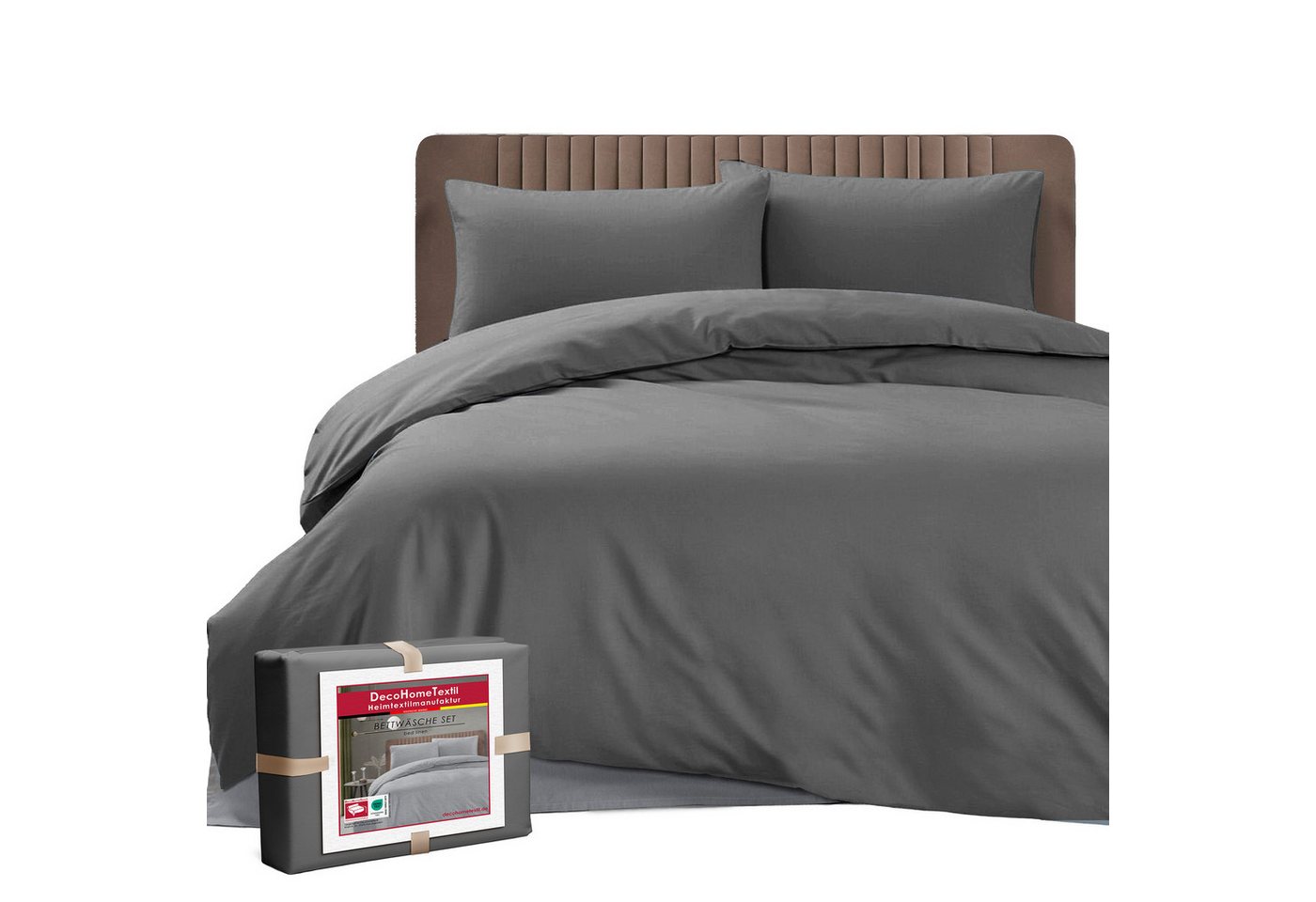 DecoHomeTextil Heimtextilmanufaktur Bettwäsche Set Bettgarnitur mit Reißverschluss Polycotton Uni DecoHomeTextil Heimtextilmanufaktur Bettwäsche Set Bettgarnitur mit Reißverschluss Polycotton Uni von DecoHomeTextil Heimtextilmanufaktur