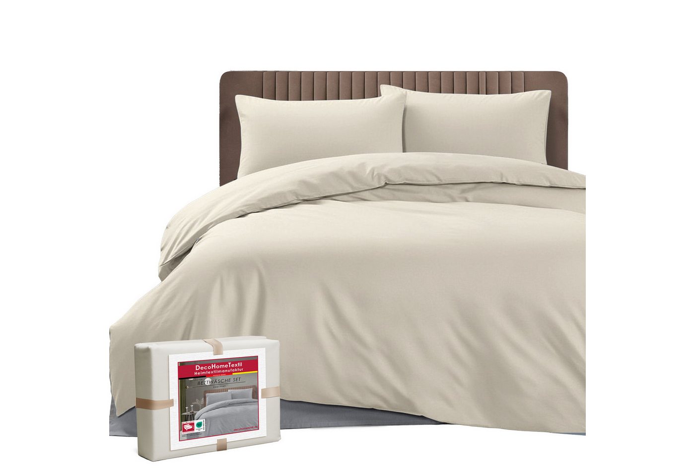 DecoHomeTextil Heimtextilmanufaktur Bettwäsche Set Bettgarnitur mit Reißverschluss Polycotton Uni DecoHomeTextil Heimtextilmanufaktur Bettwäsche Set Bettgarnitur mit Reißverschluss Polycotton Uni von DecoHomeTextil Heimtextilmanufaktur