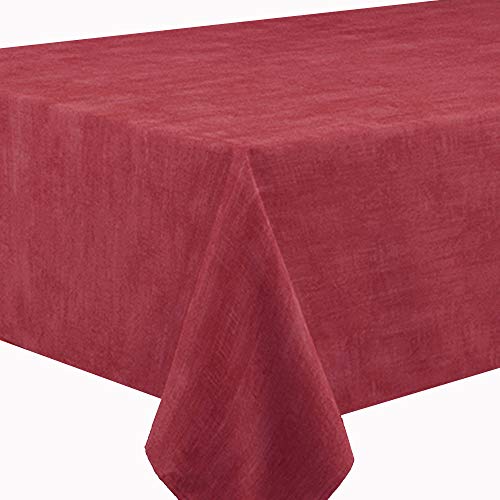 DecoHomeTextil Heimtextilmanufaktur Gartentischdecke Tischdecke Sabrina Eckig Bordeaux Rot 160 x 260 cm mit Lotus Effekt Größe & Farbe wählbar von DecoHomeTextil Heimtextilmanufaktur