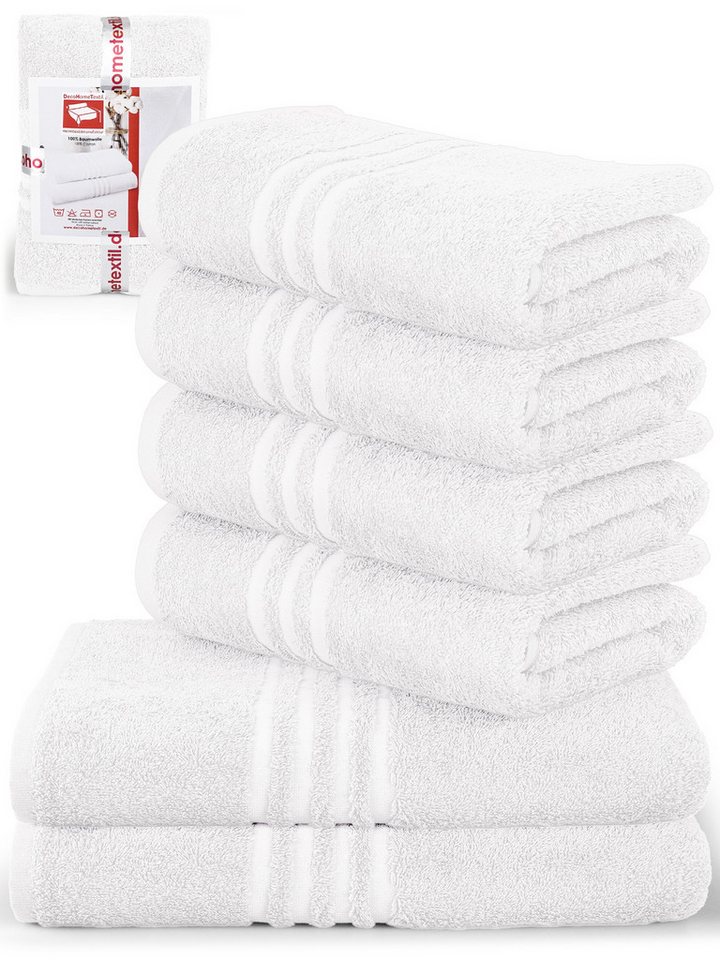 DecoHomeTextil Heimtextilmanufaktur Handtuch Handtuch Set 100% Baumwolle hochwertig kuschelweich saugstark von DecoHomeTextil Heimtextilmanufaktur