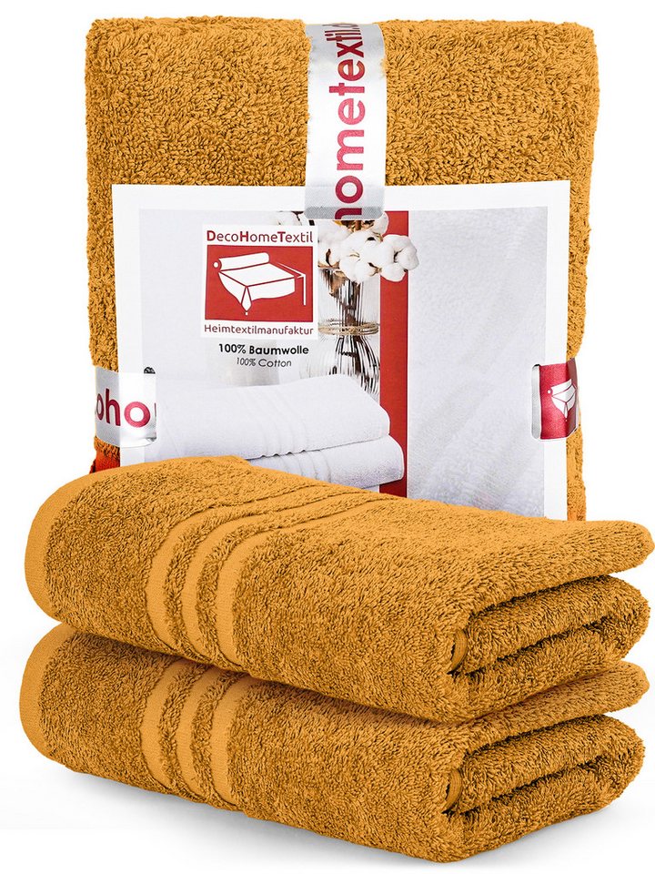 DecoHomeTextil Heimtextilmanufaktur Handtuch Handtuch Set 100% Baumwolle hochwertig kuschelweich saugstark von DecoHomeTextil Heimtextilmanufaktur