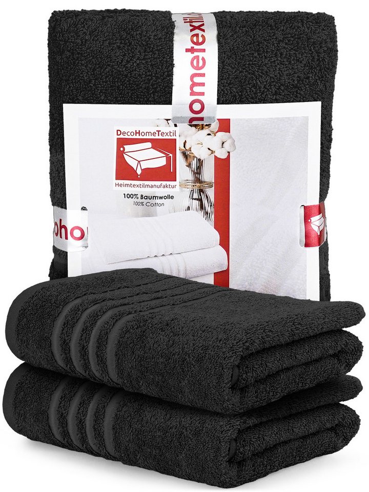 DecoHomeTextil Heimtextilmanufaktur Handtuch Handtuch Set 100% Baumwolle hochwertig kuschelweich saugstark von DecoHomeTextil Heimtextilmanufaktur