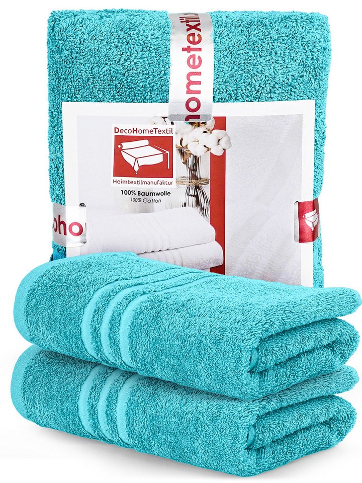 DecoHomeTextil Heimtextilmanufaktur Handtuch Handtuch Set 100% Baumwolle hochwertig kuschelweich saugstark von DecoHomeTextil Heimtextilmanufaktur