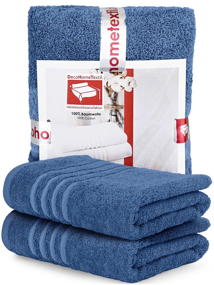DecoHomeTextil Heimtextilmanufaktur Handtuch Handtuch Set 100% Baumwolle hochwertig kuschelweich saugstark von DecoHomeTextil Heimtextilmanufaktur