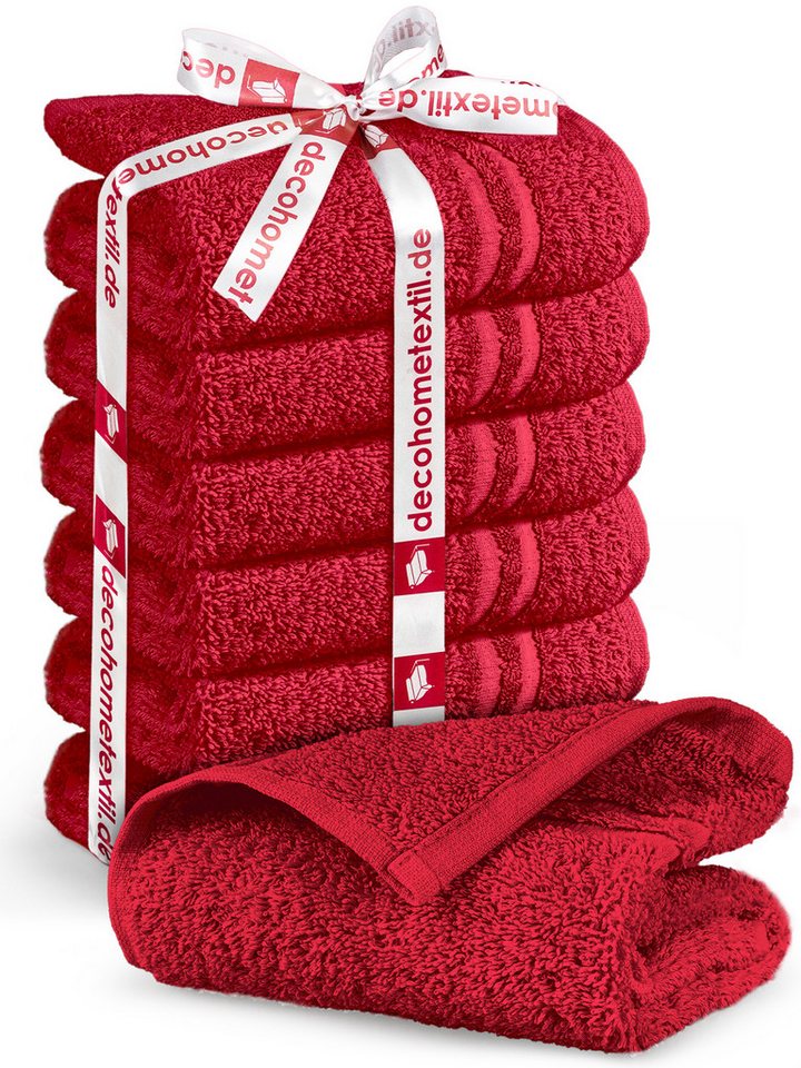 DecoHomeTextil Heimtextilmanufaktur Handtuch Handtuch Set 100% Baumwolle hochwertig kuschelweich saugstark von DecoHomeTextil Heimtextilmanufaktur