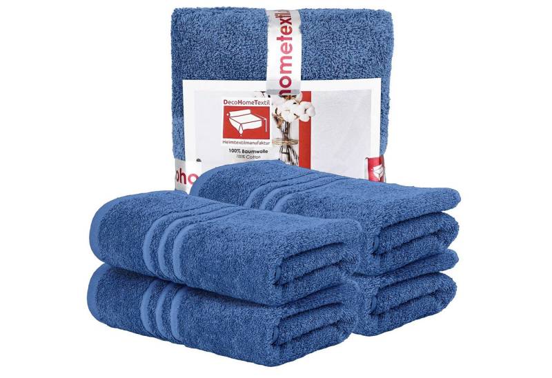DecoHomeTextil Heimtextilmanufaktur Handtuch Handtuch Set 100% Baumwolle hochwertig kuschelweich saugstark von DecoHomeTextil Heimtextilmanufaktur