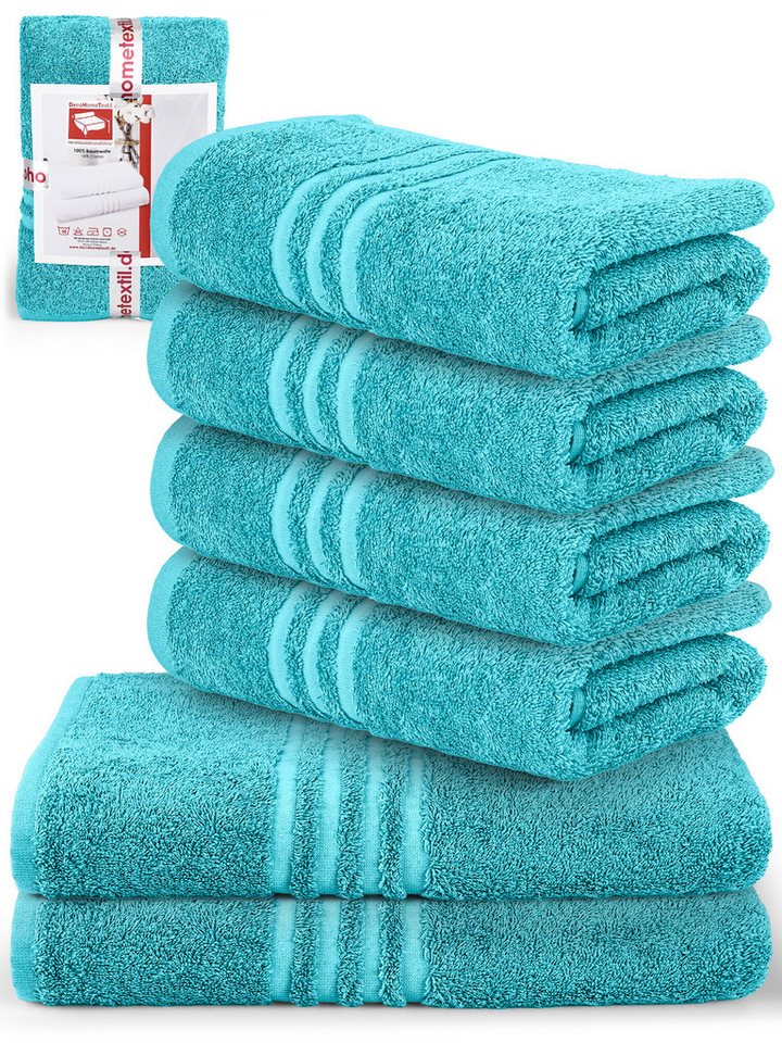 DecoHomeTextil Heimtextilmanufaktur Handtuch Handtuch Set 100% Baumwolle hochwertig kuschelweich saugstark von DecoHomeTextil Heimtextilmanufaktur