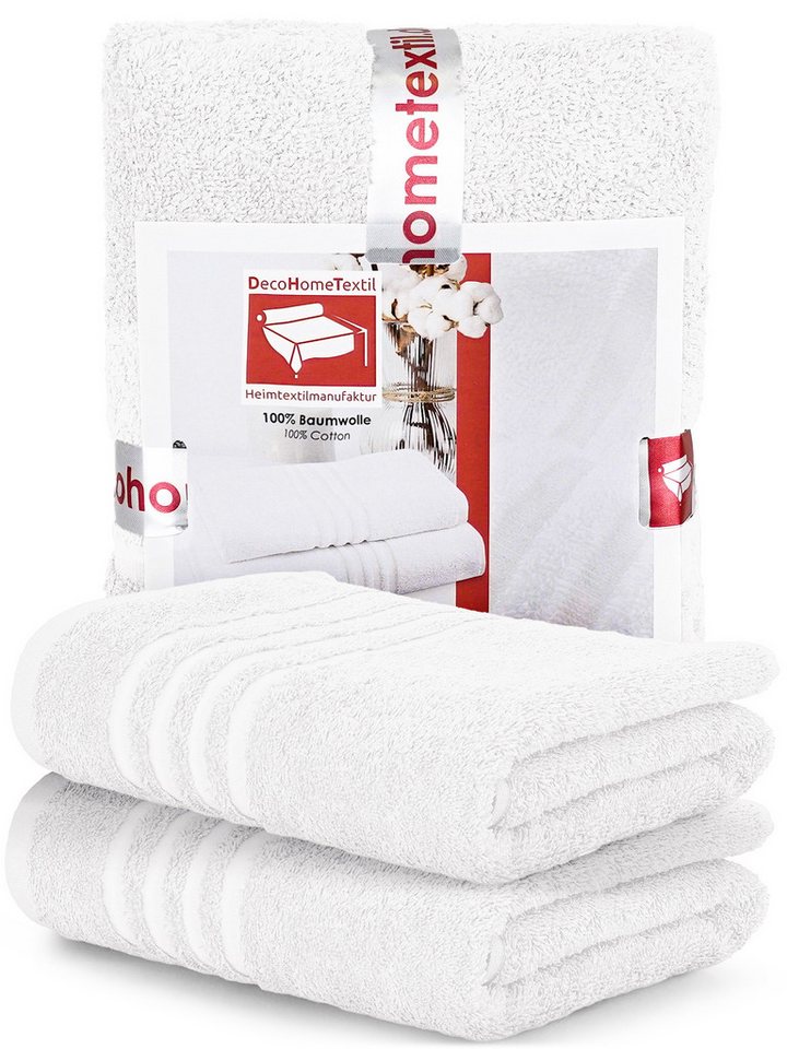 DecoHomeTextil Heimtextilmanufaktur Handtuch Handtuch Set 100% Baumwolle hochwertig kuschelweich saugstark von DecoHomeTextil Heimtextilmanufaktur