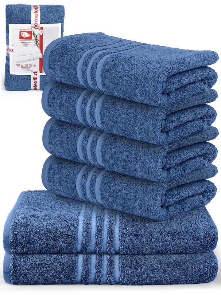 DecoHomeTextil Heimtextilmanufaktur Handtuch Handtuch Set 100% Baumwolle hochwertig kuschelweich saugstark von DecoHomeTextil Heimtextilmanufaktur