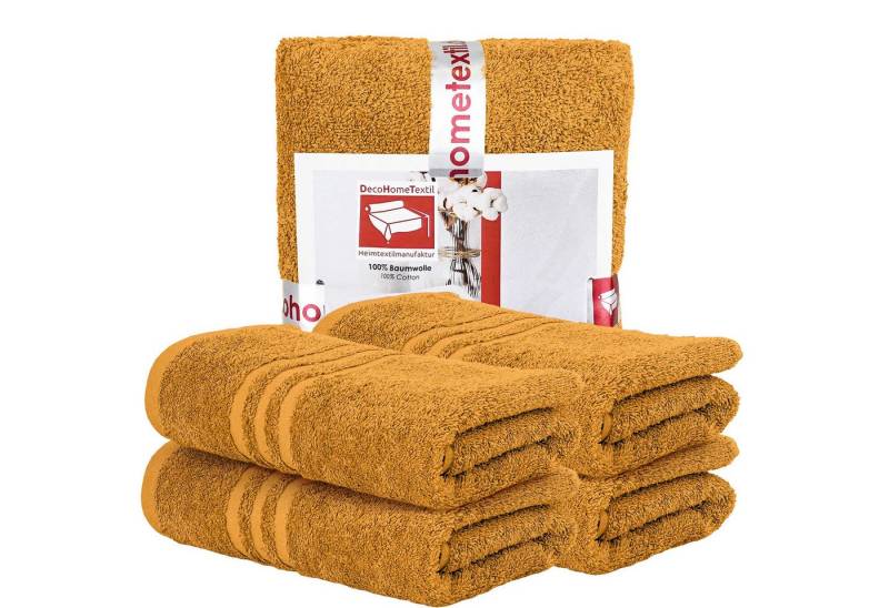 DecoHomeTextil Heimtextilmanufaktur Handtuch Handtuch Set 100% Baumwolle hochwertig kuschelweich saugstark von DecoHomeTextil Heimtextilmanufaktur
