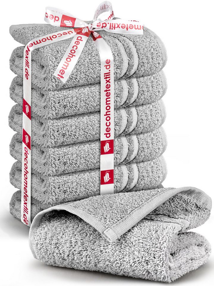 DecoHomeTextil Heimtextilmanufaktur Handtuch Handtuch Set 100% Baumwolle hochwertig kuschelweich saugstark von DecoHomeTextil Heimtextilmanufaktur