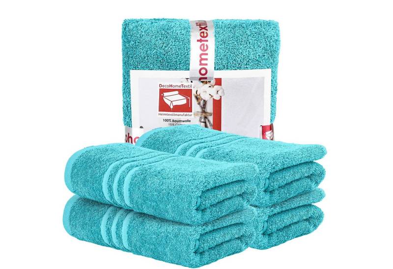 DecoHomeTextil Heimtextilmanufaktur Handtuch Handtuch Set 100% Baumwolle hochwertig kuschelweich saugstark von DecoHomeTextil Heimtextilmanufaktur