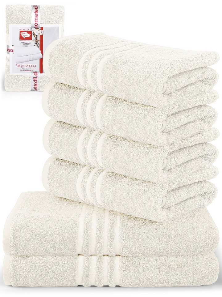 DecoHomeTextil Heimtextilmanufaktur Handtuch Handtuch Set 100% Baumwolle hochwertig kuschelweich saugstark von DecoHomeTextil Heimtextilmanufaktur