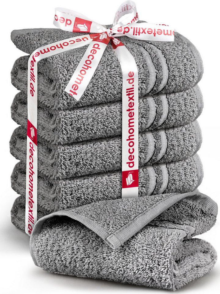 DecoHomeTextil Heimtextilmanufaktur Handtuch Handtuch Set 100% Baumwolle hochwertig kuschelweich saugstark von DecoHomeTextil Heimtextilmanufaktur