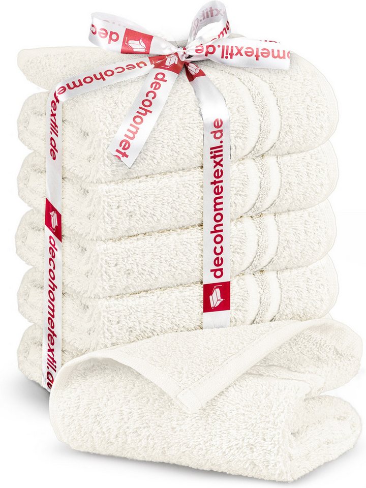 DecoHomeTextil Heimtextilmanufaktur Handtuch Handtuch Set 100% Baumwolle hochwertig kuschelweich saugstark von DecoHomeTextil Heimtextilmanufaktur