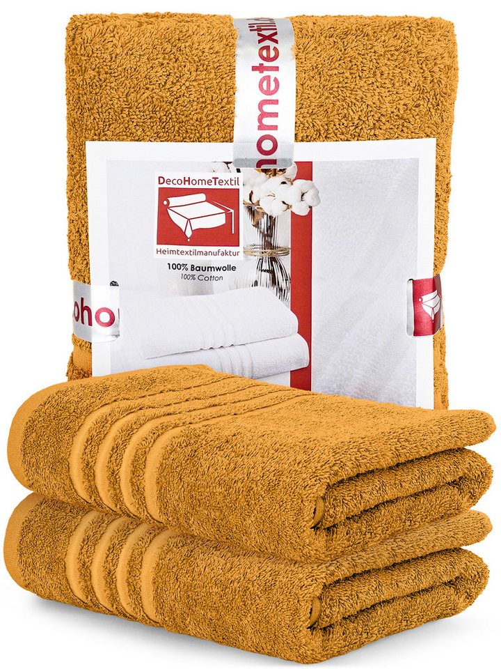DecoHomeTextil Heimtextilmanufaktur Handtuch Handtuch Set 100% Baumwolle hochwertig kuschelweich saugstark von DecoHomeTextil Heimtextilmanufaktur