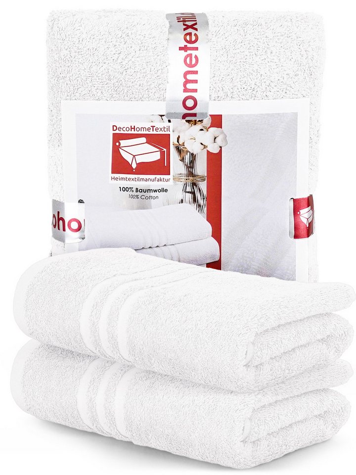DecoHomeTextil Heimtextilmanufaktur Handtuch Handtuch Set 100% Baumwolle hochwertig kuschelweich saugstark von DecoHomeTextil Heimtextilmanufaktur