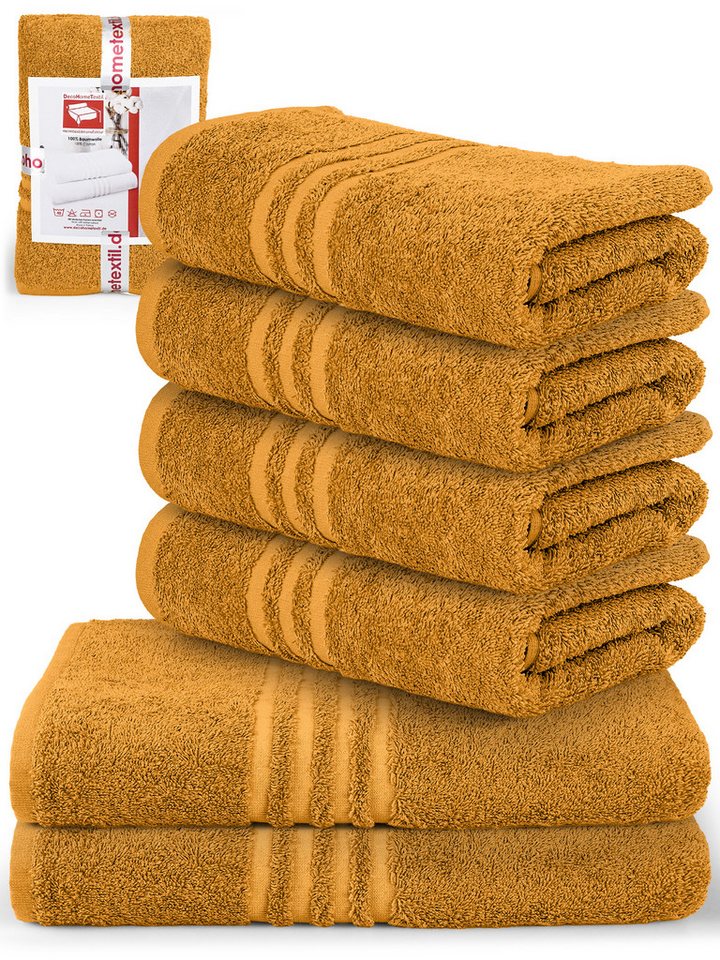 DecoHomeTextil Heimtextilmanufaktur Handtuch Handtuch Set 100% Baumwolle hochwertig kuschelweich saugstark von DecoHomeTextil Heimtextilmanufaktur