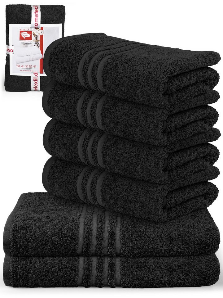 DecoHomeTextil Heimtextilmanufaktur Handtuch Handtuch Set 100% Baumwolle hochwertig kuschelweich saugstark von DecoHomeTextil Heimtextilmanufaktur