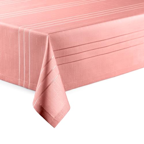 DecoHomeTextil Heimtextilmanufaktur Hochwertige Tischläufer mit Saumrand Eleganza Altrosa Eckig 40 x 100 cm pflegeleicht von DecoHomeTextil Heimtextilmanufaktur