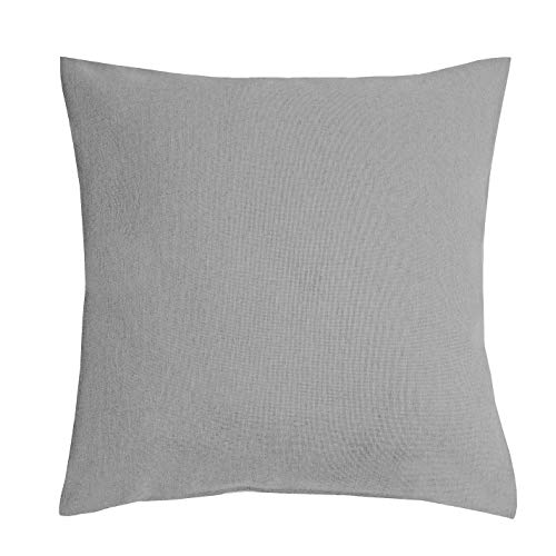 DecoHomeTextil Heimtextilmanufaktur Leinen Optik Kissenhüllen 2er-Set Eckig 50 x 50 cm Hellgrau Abwaschbar Wasserabweisend Fleckschutz Pflegeleicht mit Saumrand DecoHomeTextil Heimtextilmanufaktur Leinen Optik Kissenhüllen 2er-Set Eckig 50 x 50 cm Hellgrau Abwaschbar Wasserabweisend Fleckschutz Pflegeleicht mit Saumrand von DecoHomeTextil Heimtextilmanufaktur
